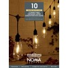 NOMA Connectable Edison Drop Festoon Garden Lights, 10 Large Warm White LED's, 6.8 m