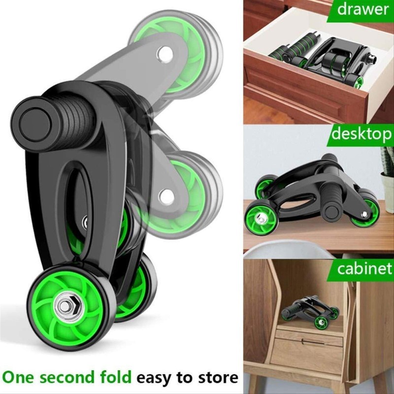 Ab Roller Coaster Abdominal Wheel Gym Equipment Sit-up Assistant Four