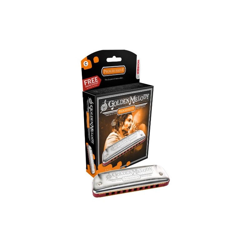 HOHNER GOLDEN MELODY/B Golden Melody 10 Hole Harmonica