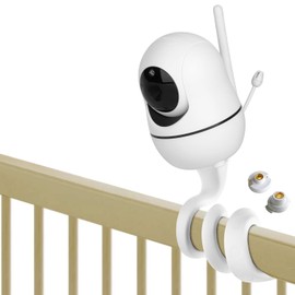 iTODOS iTODOS Baby Monitor Mount for HelloBaby HB65/HB66/HB6339/ HB6081/HB6250/ HB40/ HB6336/HB248,ANMEATE SM935E Baby Monitor Camera, Versatile Twist Mount Without Tools or Wall Damage