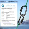 BOORCA UIAA Certified Climbing Carabiners, 25KN Auto Locking Heavy Duty