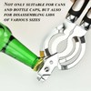 2 Pieces Manual Can Opener, Stainless Steel Cap Opener, Multifunctional