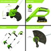 PATIOX String Trimmer Cordless Weed Wacker with 2.5AH Battery (2.5AH