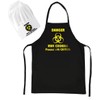 CKB LTD Danger Man Barbecue Cooking Apron and Hat Kitchen BBQ Novelty Chef Aprons for Men Gift Set