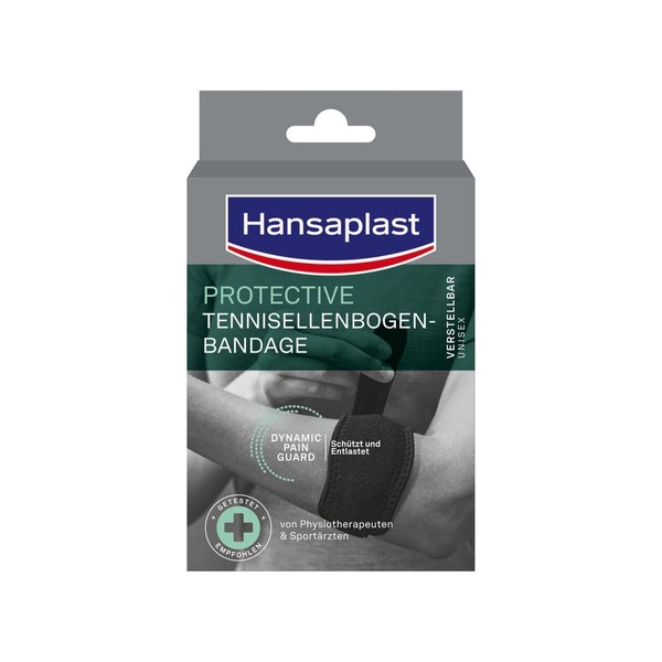 Hansaplast Protective Tennisellenbogen-Bandage, stützende Bandage schont & unterstützt den Arm,