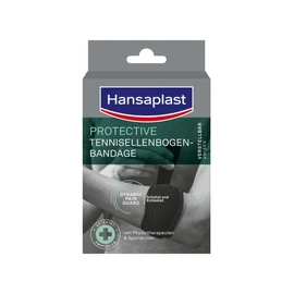 Hansaplast Protective Tennisellenbogen-Bandage, stützende Bandage schont & unterstützt den Arm, Ellenbogen-Bandage passend für rechten & linken Ellenbogen, Einheitsgröße – Verstellbar