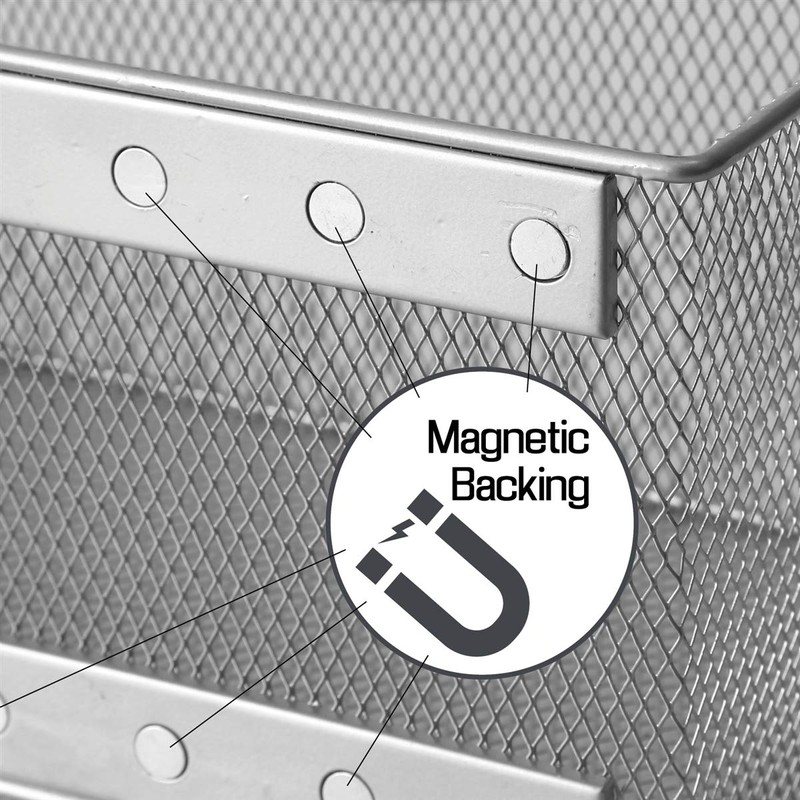 YBM HOME 2244vc Storage Basket, Silver