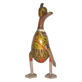 Brave Wings Hand Carved Wooden Bamboo Duck ~ Roman Duck 28cm High ~ Ornament Sculpture Figurine Statue Unique Table Decoration Home Decor ~ 4538