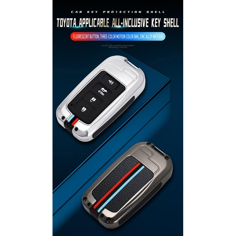TECART Key Fob Cover Fit for Toyota Tacoma Sequoia Key