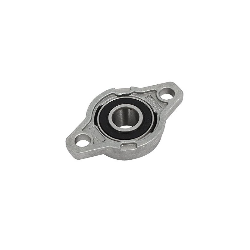 sourcingmap FL001 12mm Bore Zinc Alloy 2-Bolt Self-aligning Flange Mounted