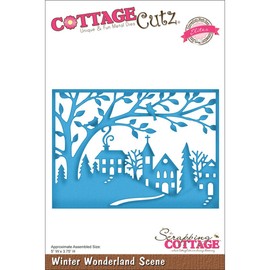 CottageCutz Elites Die Cuts, 5 by 3.75-inch, Winter Wonderland Scene