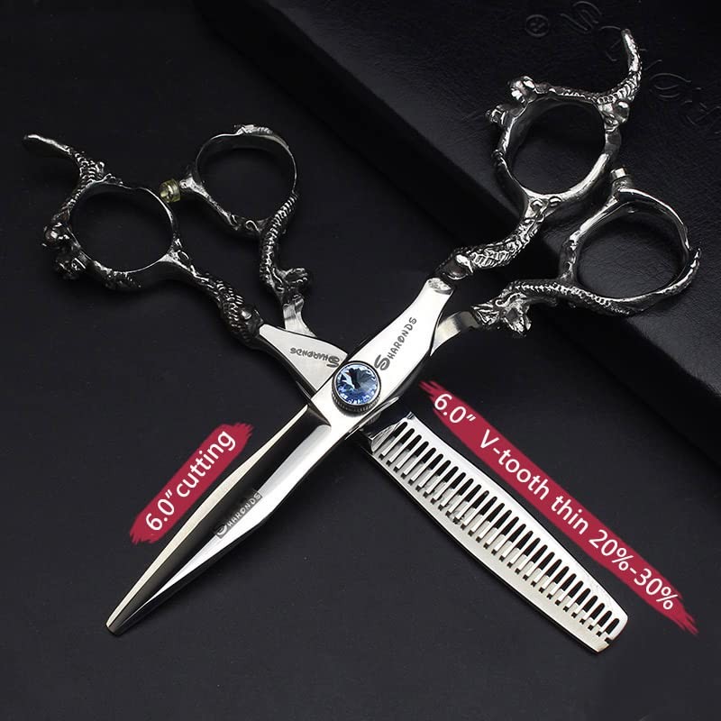 6/7/7.5/8/9-inch high-end JP440c Set Hair Scissors Set (6-inch-2pc-B)