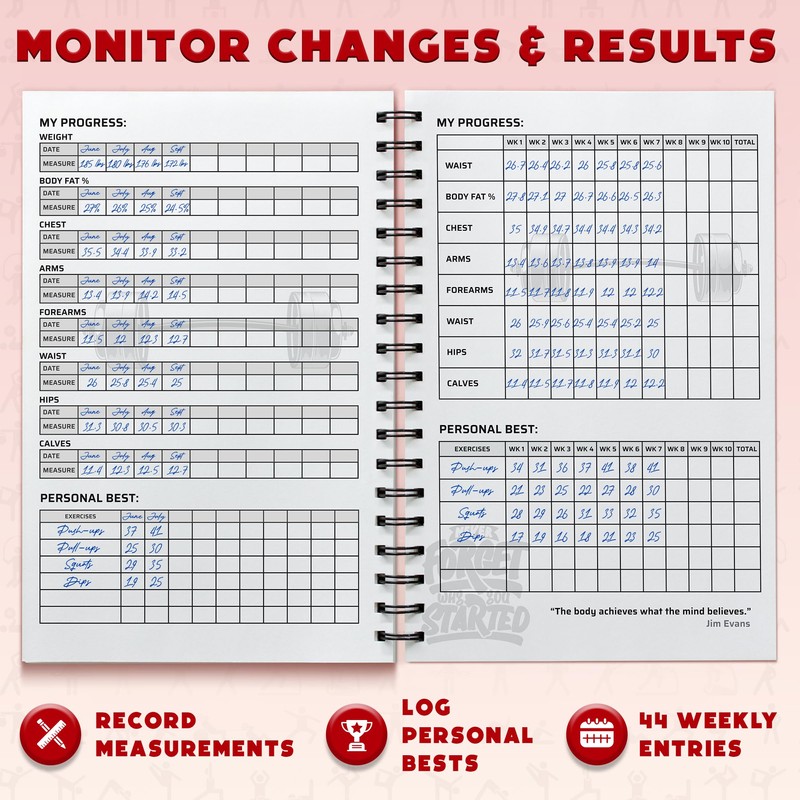Workout Planner for Daily Fitness Tracking & Goals Setting -