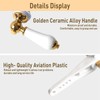 Wenrecu Ceramic Toilet Flush Handle, Toilet Flush Handle Replacement Universal