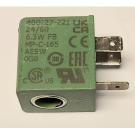 ASCO 400127 221 Solenoid Valve Coil 24 Volt 6.3W FB MP-C-165 AESW 0G6 24/60