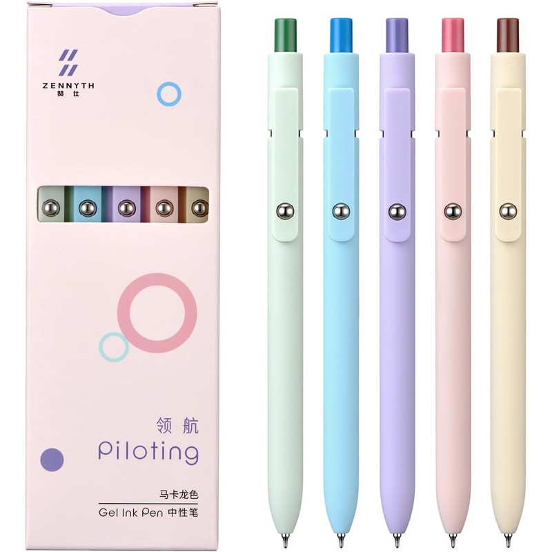 erofa Zennyth 5pcs Gel Pen Set Macaron Series 0.5mm Fine