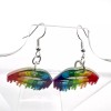 Handmade Rainbow Lips Earrings - Pride Earrings - Mouth Earrings