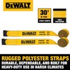 DEWALT DXBC90089 Black/Yellow 4" x 30' Winch Straps - 5,500