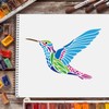 FINGERINSPIRE Hummingbird Stencil 29.7 x 21 cm Plastic Hummingbird Pattern