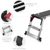 IRONMAX Work Platform Step Ladder, 40 Inch Widen Heavy Duty