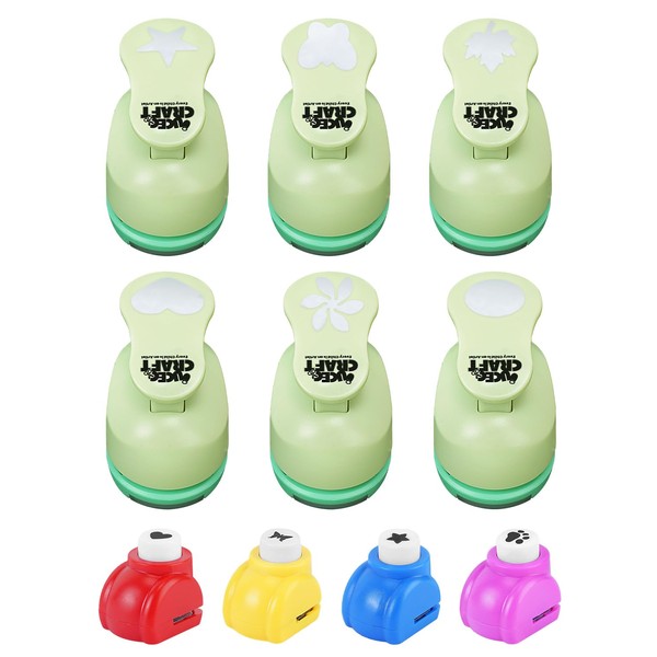 UCEC Craft Hole Punch Set, 6 Pcs 1 Inch Paper