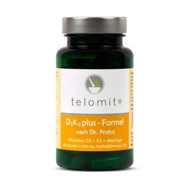 telomit D3K2plus Formula - Capsules with Moringa Powder