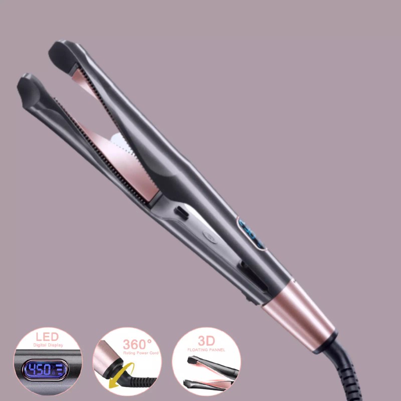 2 in 1 Twist Hair Straightener & Curler Flat Iron