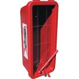 Fire Extinguisher Cabinet, 5 lb. Cap., Red