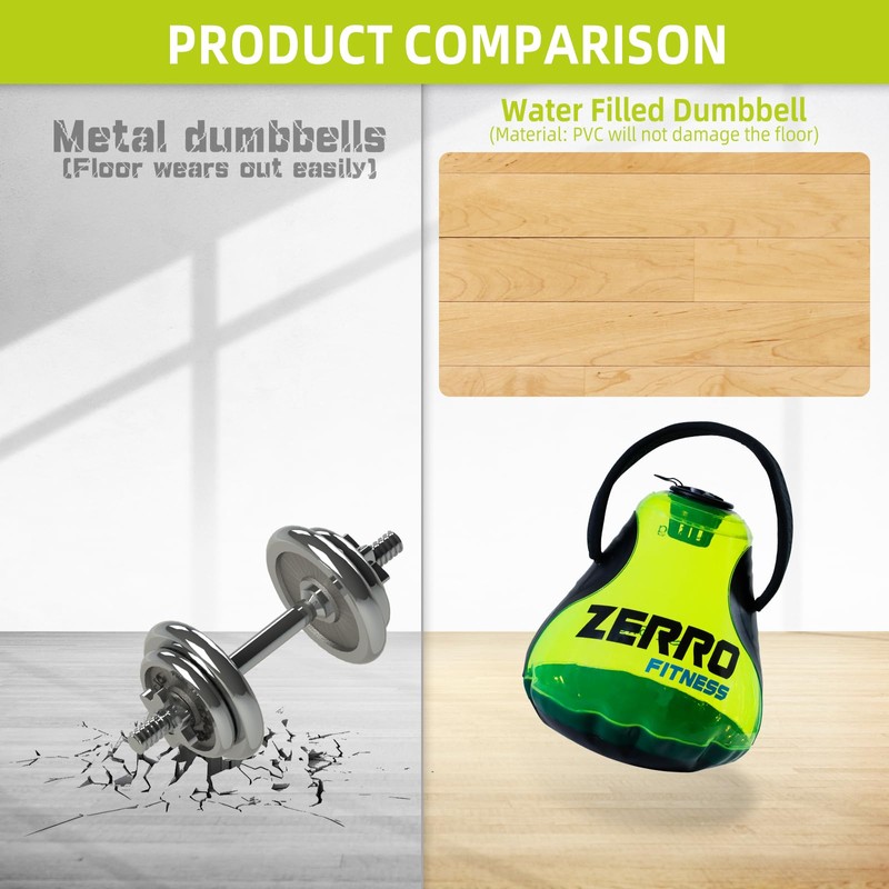 CCLIFE Water Filled Kettlebell Boiler Shaped Water Injection Kettlebell Adjustable