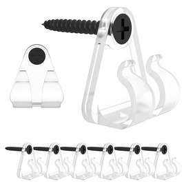 50 Pack,Outdoor lighting Clips,String Light Hanging Clips for Hanging Christmas Light,Led Fairy Led Light Clips,Clear