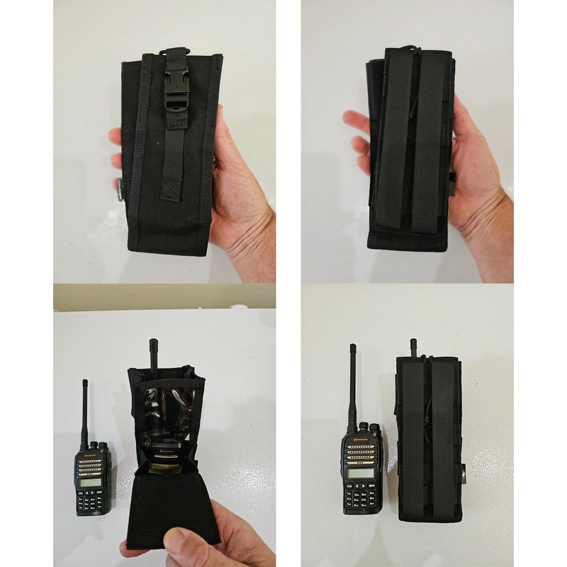 Tactical Radio Pouch for PRC-148/152 - Adjustable 500D Nylon Holder