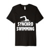 Synchro Swimming Minimalist Sporty Team Premium T-Shirt