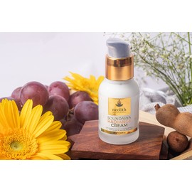 Neolith Saundarya Radiance Face Cream for Glowing Skin, Calming Moisturizer, Natural Tone Booster, Anti Aging, Skin Tightening | Nano Bio Technology Korea | 30gm | No Silicon, Mineral Oil