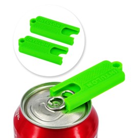 Intulon Compact Soda and Beer Can Tab Opener/Puller, Fits in Pocket (Lime Green, Mini (2 Pack))
