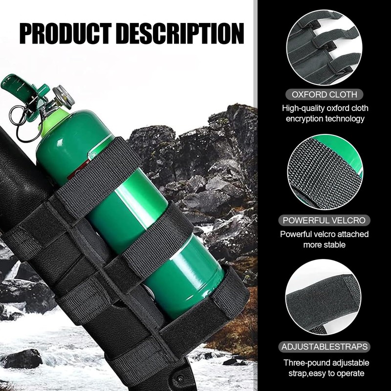 getfay Pack-1 Car Fire Extinguisher Fixing Strap, American Flag Decorated