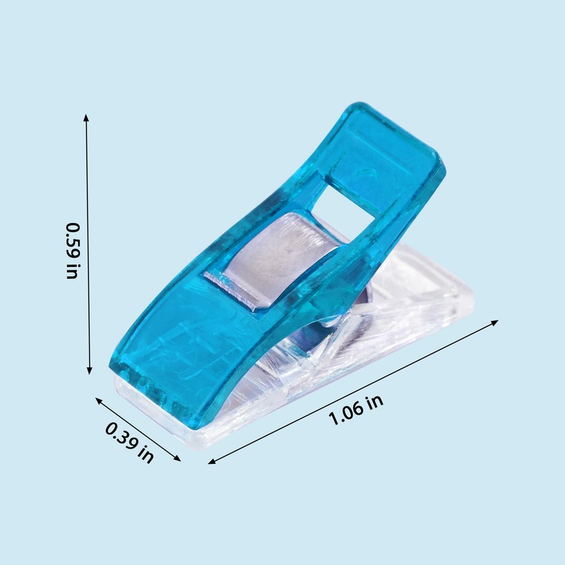 50 Pezzi Mollette per Cucito, Clip Multiuso in Plastica con