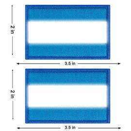 ZESION 2pcs Reflective Safety Patches， Hook and Loop Reflective Patches for Night Sports, Labor Wear, Rain Jackets, Hikers, Dog Tactical Undershirts, Firefighter Rescue Police, Blue