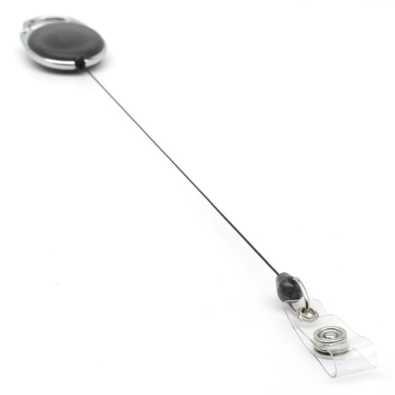 Black YoYo Retractable Reel Holder - by Lanyards Tomorrow Extending