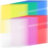 ZCZN A4 Plastic Folders, 42pcs Plastic Sleeves, Clear Open Top