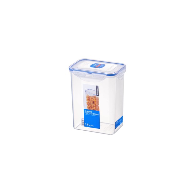 LocknLock Rectangular 1.8ltr (152 x 107 x 179mm), Clear/Blue