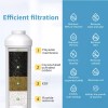 AQUA CREST 5KDC Under Sink Water Filtration System, NSF Certified,