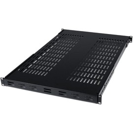 StarTech.com 1U Adjustable Vented Server Rack Mount Shelf - 175lbs - 19.5 to 38in Adjustable Mounting Depth Universal Tray for 19" AV/ Network Equipment Rack - 27.5in Deep (ADJSHELF)