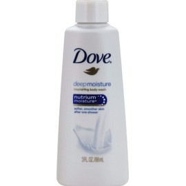 Dove Nutrium Moisture Deep Moisture Body Wash, 3 Ounces (Pack of 12)
