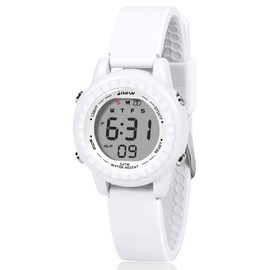 Dotodo Watches for Girls Ages 5-13, Little Girls Watch & Kids Watch Birthday Gifts for Girls Christmas Xmas Gifts for Kids Outdoor Gifts for Kids Back to School Gifts for Kids Easter Gifts - White