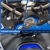SHINKXMT Motorcycle Fork Shield Wind Deflectors Forkshield Shock Proof Cockpit