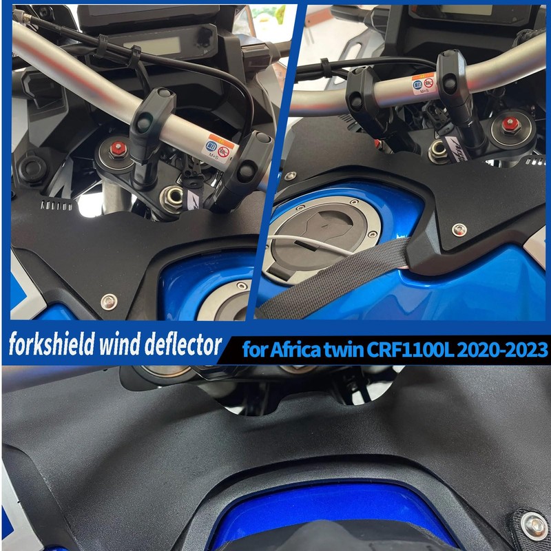 SHINKXMT Motorcycle Fork Shield Wind Deflectors Forkshield Shock Proof Cockpit