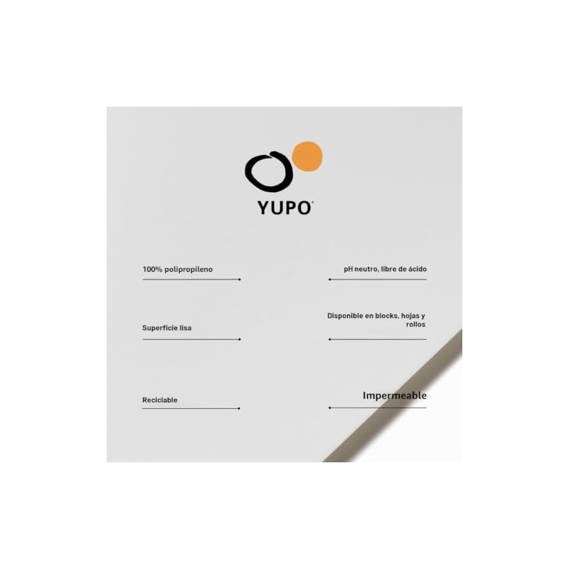 Yupo Paper L21-YUP197W912 Hojas Blancas, 9" x 12", 10 Unidades