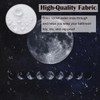 Olikked Moon Phases Shower Curtain Set Starry Night Sky Moon