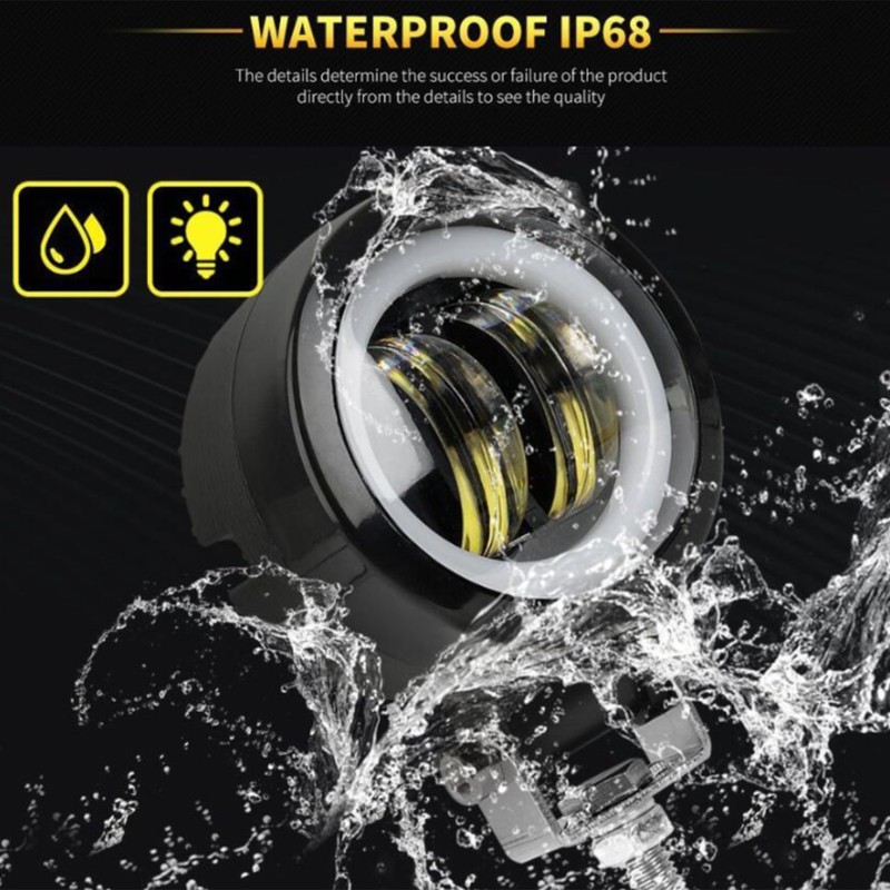 LED Fog Light Auxiliary Lamp 4D Double Lens 20W with