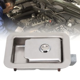 Truck Door Lock, Industrial Supplies Stainless Steel Door Lock Square Trailer Door Lock Generator Set Panel Lock for Tool Box Electric Cabinet